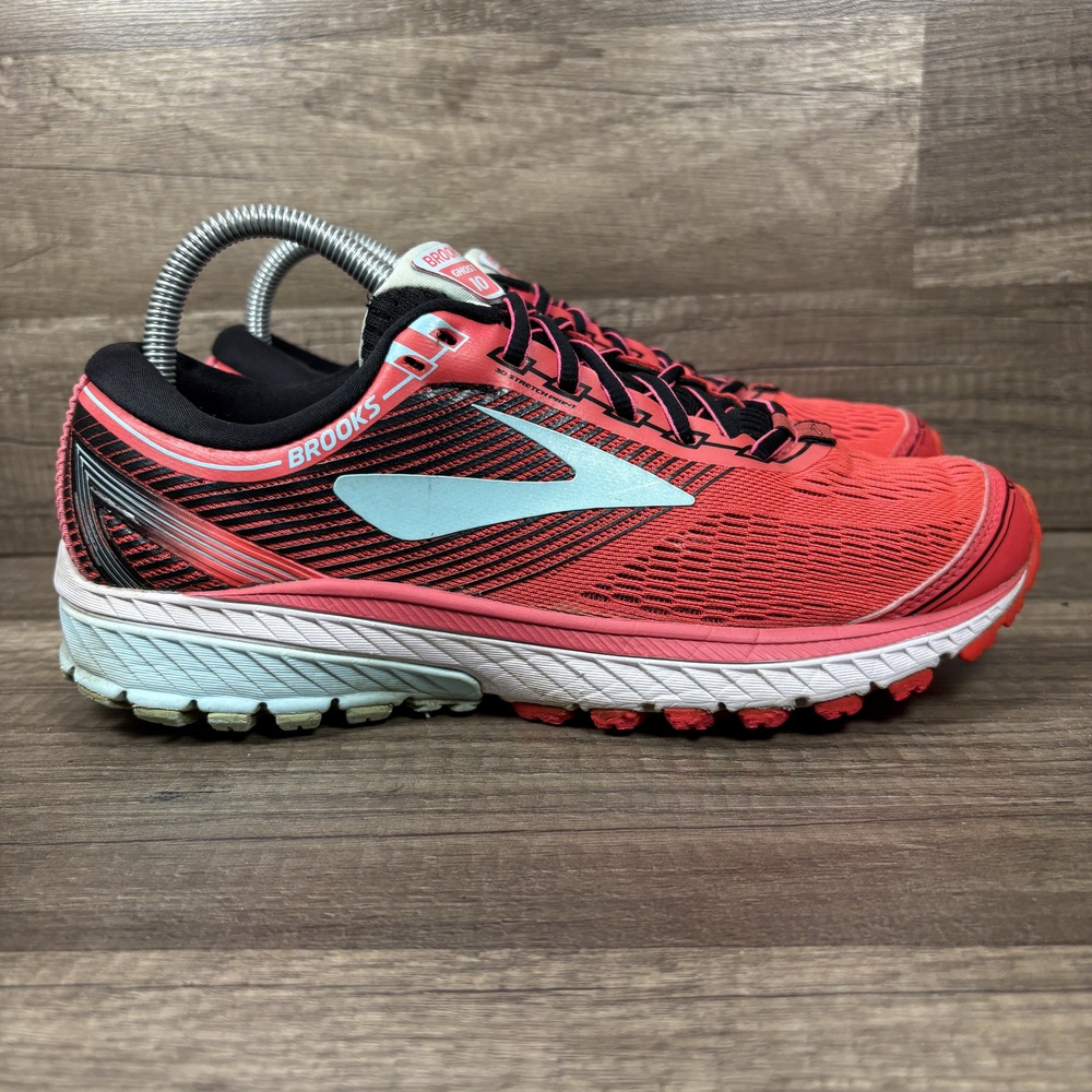 Brooks Ghost 10 Red Blue Womens US Size 9 EUR 40.5 1202461B395 Running Shoes